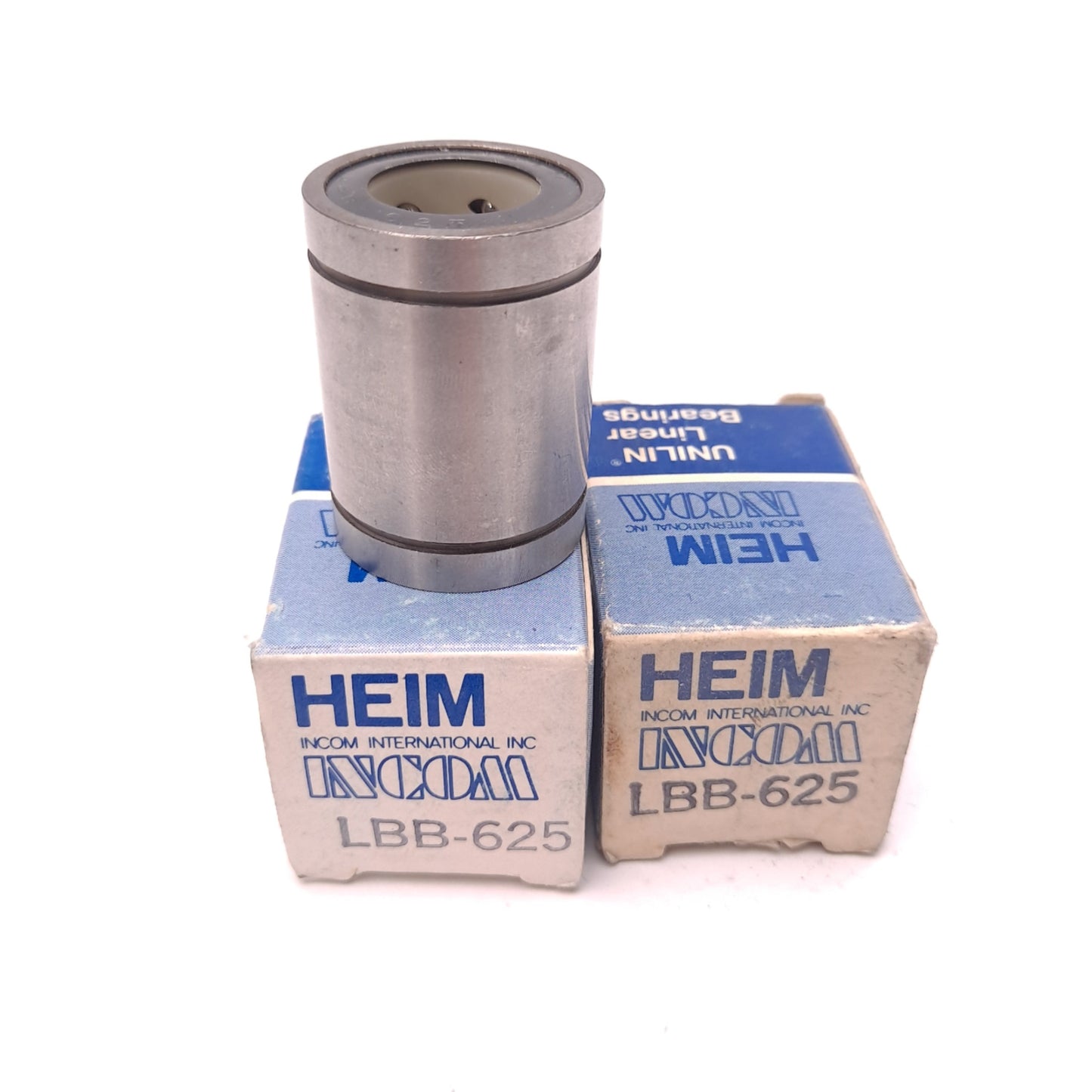 New Lot of 2 Heim LBB-625 Linear Ball Bearing Bore: 16.5mm ID 28.5mm OD