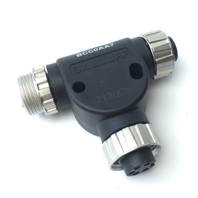 New – Open box Balluff BCC0AA7 BCC A315-A315-A315-T0023-000 Tee T-Splitter 7/8"-16 Female, Male