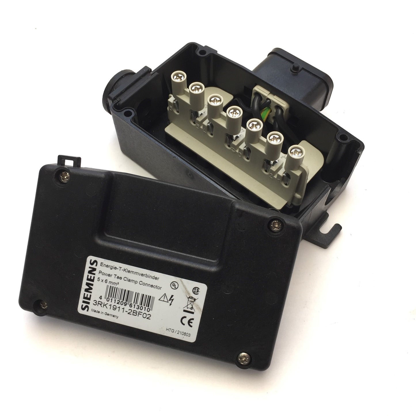 New – Open box Siemens 3RK1911-2BF02 Energie-T Klemmverbinder Power Tee Clamp Connector 5x6mm²
