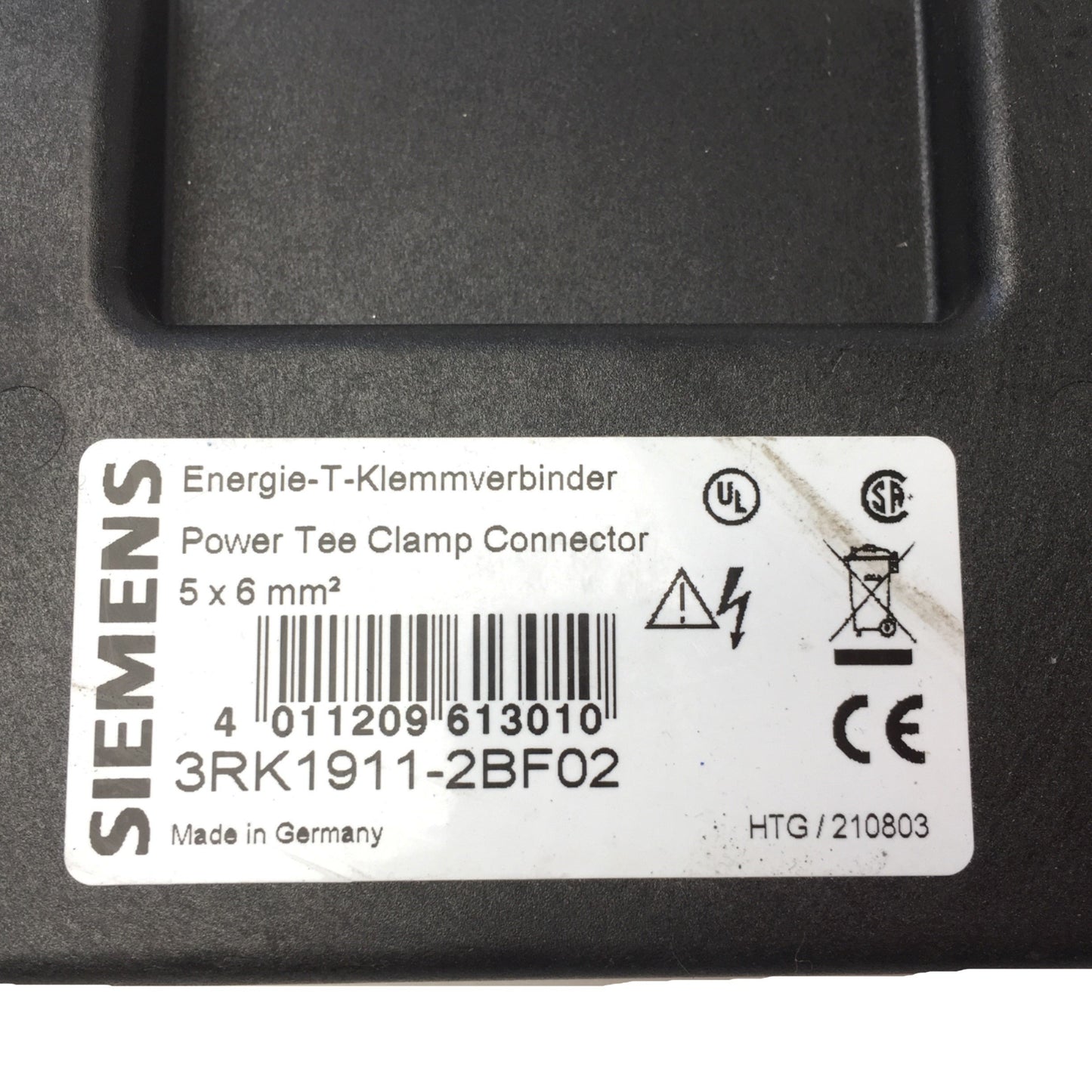 New – Open box Siemens 3RK1911-2BF02 Energie-T Klemmverbinder Power Tee Clamp Connector 5x6mm²