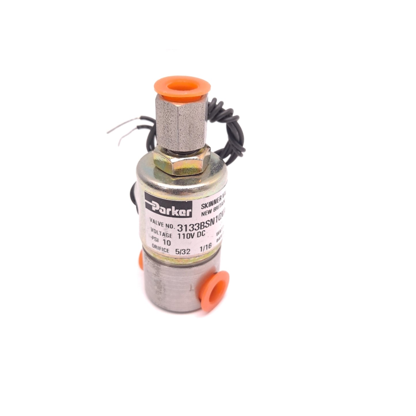 New Parker 3133BSN1QVADRRT1J1C5 General Purpose Solenoid Valve 110VDC 10PSI 6W