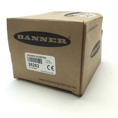 New Banner SSA-EB1PLXR-02ECQ5A Emergency Stop Push Button 30 mm 2NC, M12 Euro, 24VDC