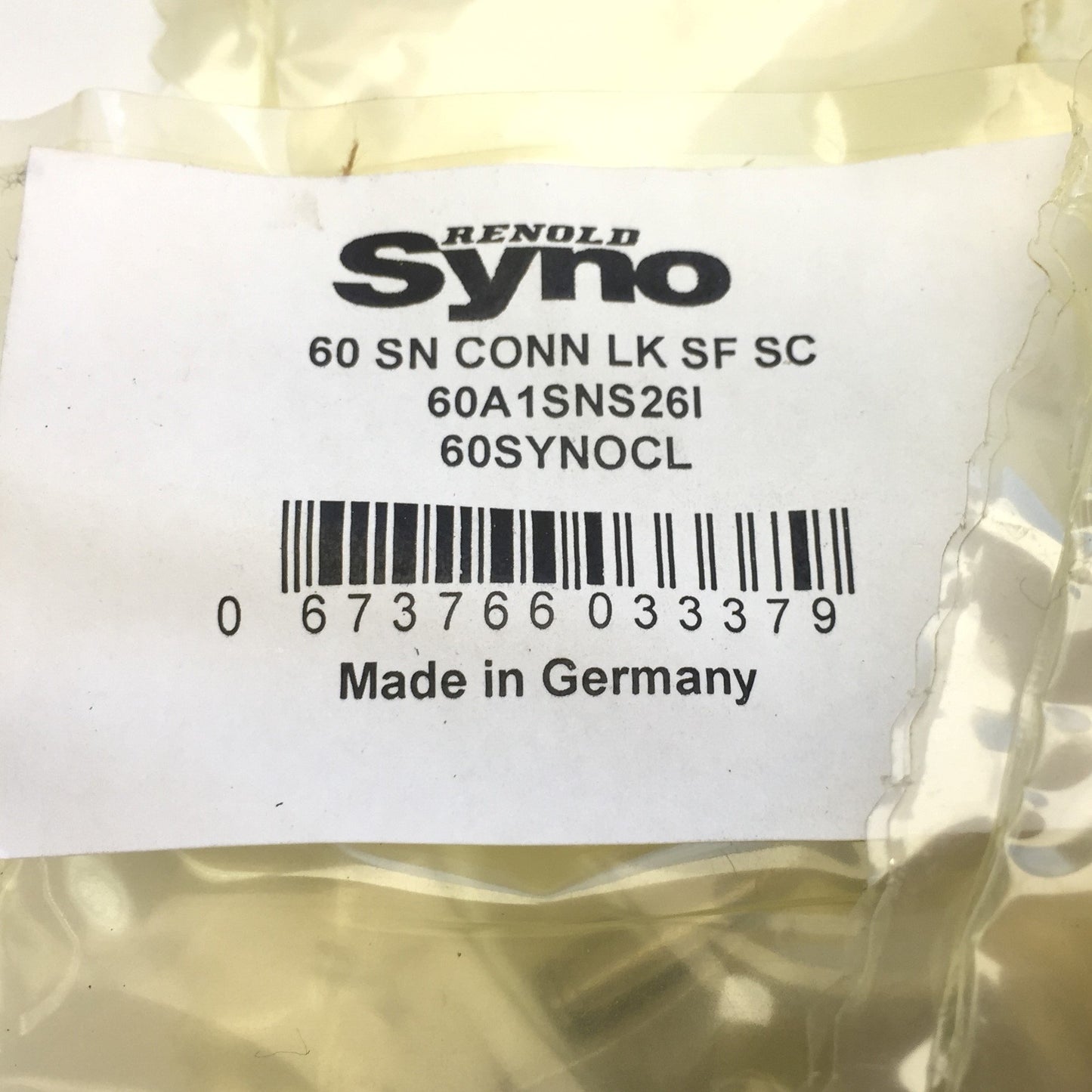 New Lot of 10 Renold Syno 60A1SNS26I Connecting Link 60 / 3/4" Pitch Spring Clip