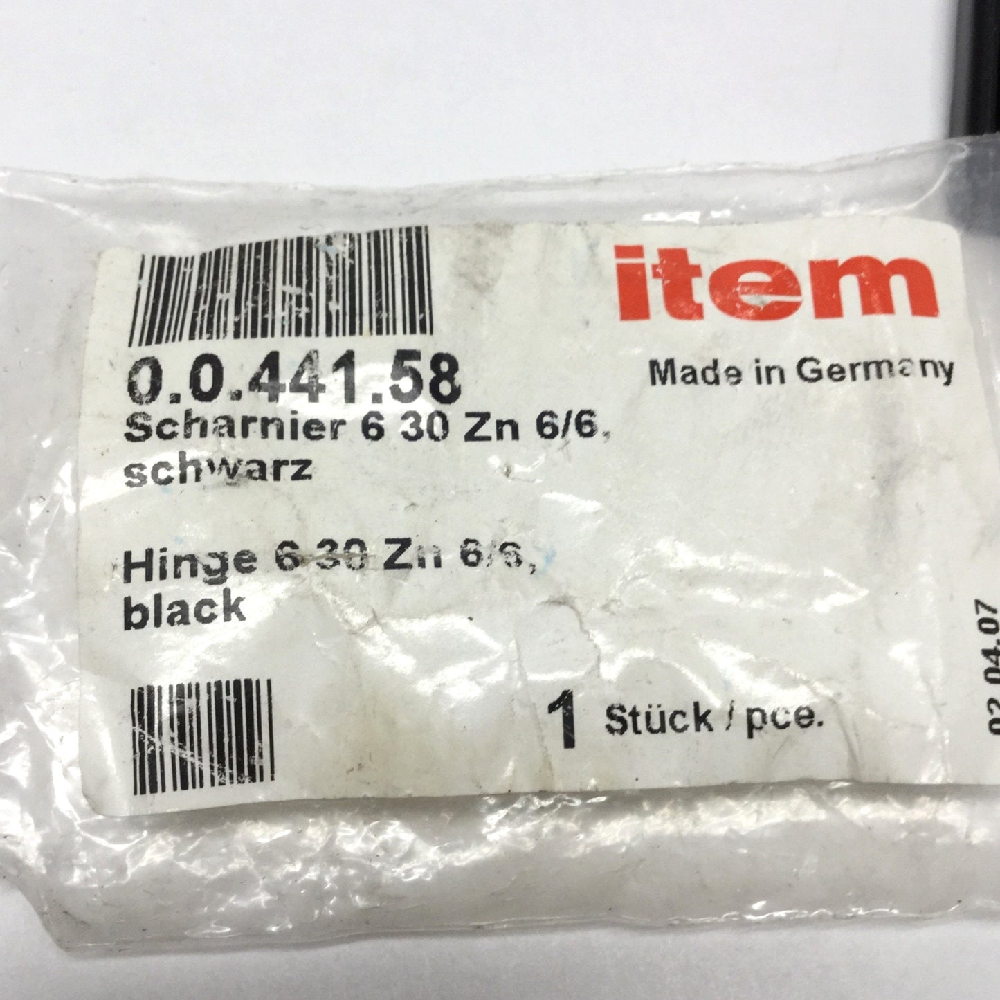 Used Lot of 5 Item 0.0.441.58 Hinges for Aluminum Extrusion Profile 180°, 60 x 30mm