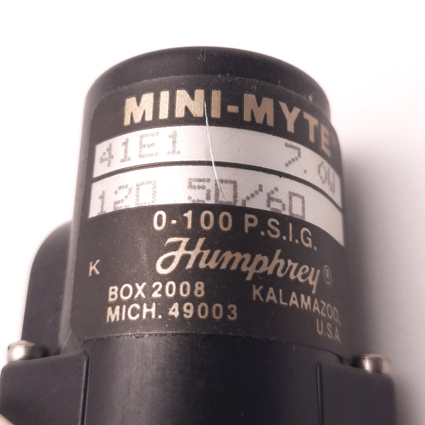 New – Open box Humphrey 41E1 Electric Valve 0-100 Psig 120v 50/60Hz, 7.0W, 1/8" NPT