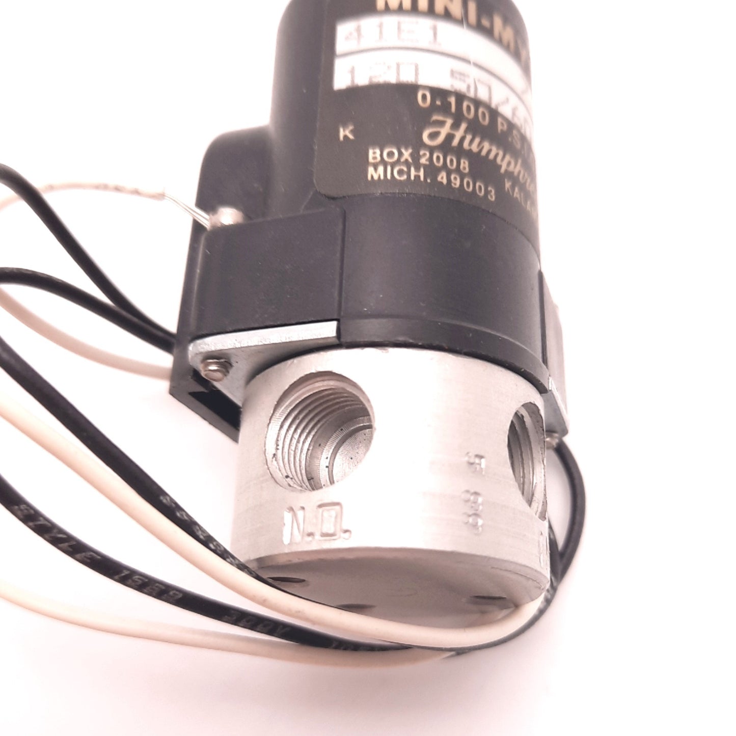 New – Open box Humphrey 41E1 Electric Valve 0-100 Psig 120v 50/60Hz, 7.0W, 1/8" NPT