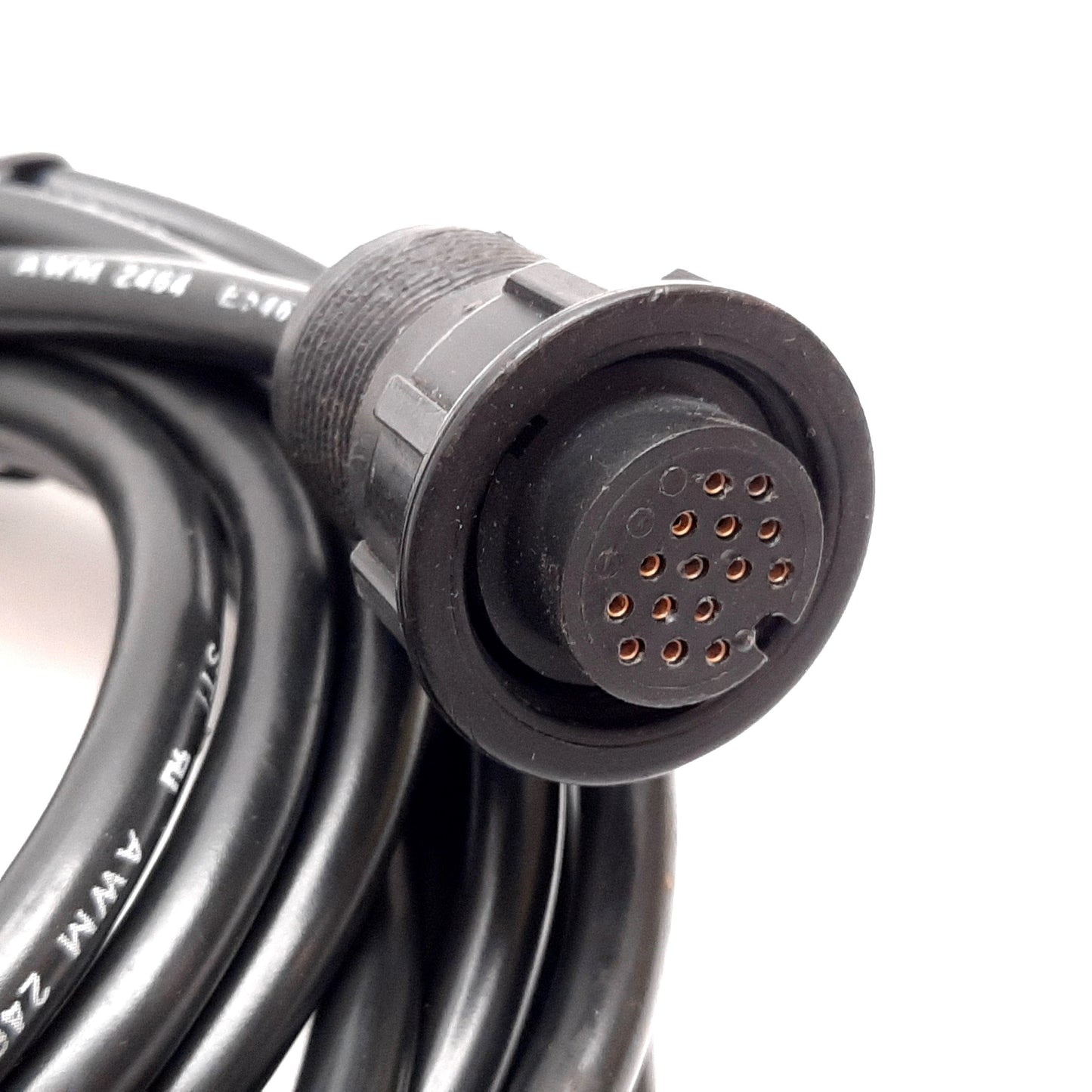 Used Omron STI 42660-0150 Light Curtain Transmitter Cable 15-Pin Round 14-Pin IDC 15'