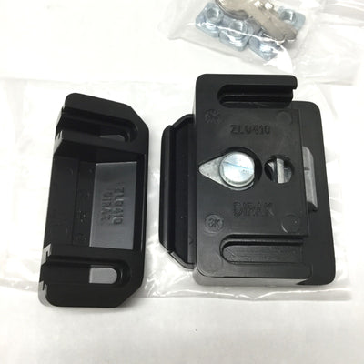 New Dirak 265-9602.00-00000 6-150 Profile Door Slam Latch, Key Lock, Zinc, Black