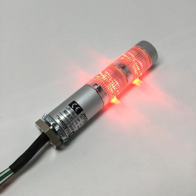New Other Patlite MES-T Super Slim Stack Light Signal Tower Red Steady LED, 24VDC 0.2A