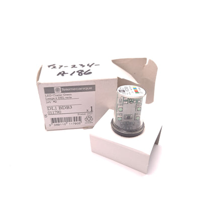 New Telemecanique DL1BDB3 Protected Green LED Bulb 24VAC/VDC