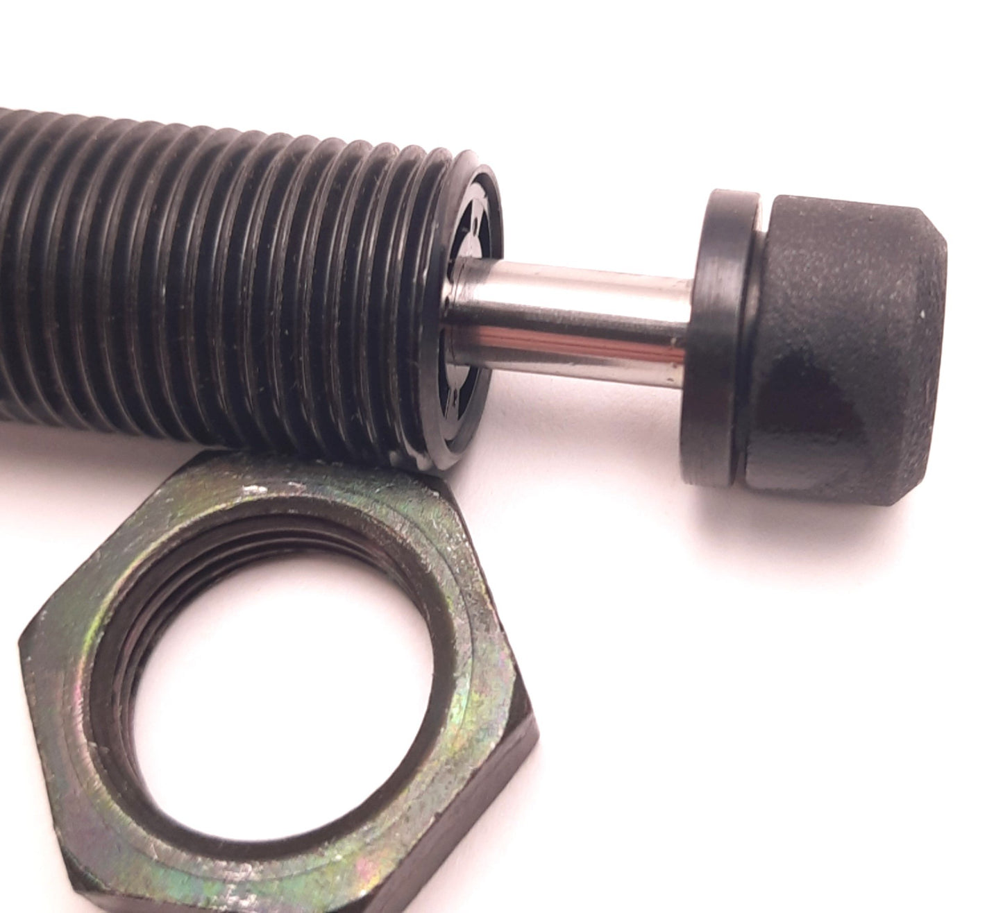 New – Open box New ACE MC225-BP-2459 Mini-Shock Absorber with Button, 0.5" Stroke, 360 In-Lbs