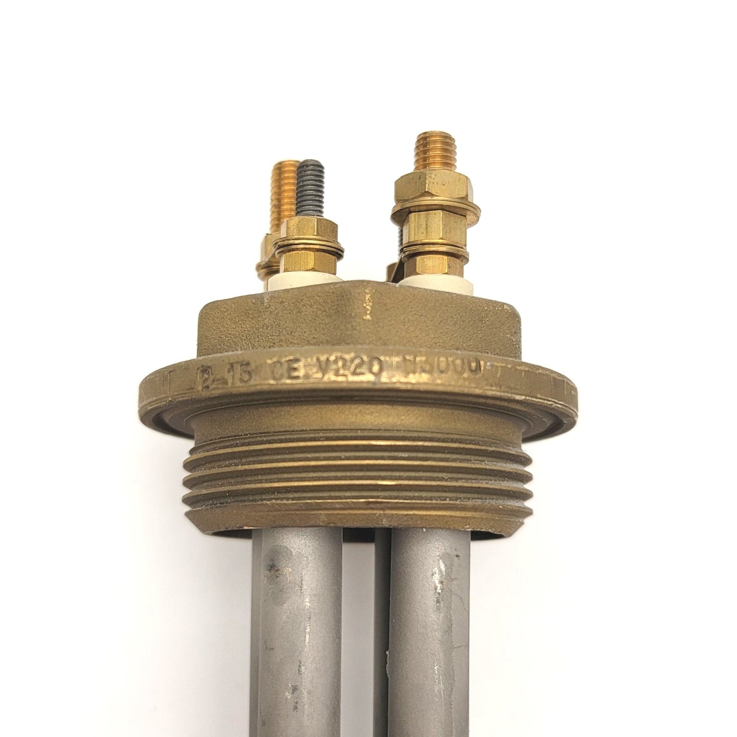 Used Screw In Immersion Tank Heater 220VAC 1-PH 4500 Watts, 16-1/2" Length, 1-1/2"NPT