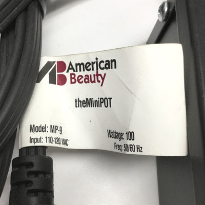 Used American Beauty MP-9 Mini Solder Pot 100W 850°F, 2.5oz Crucible, 110/120VAC