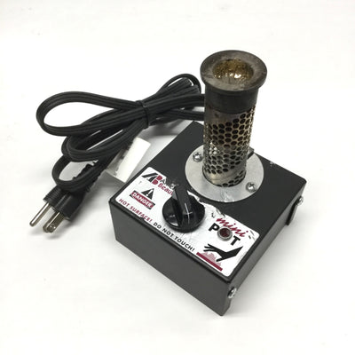 Used American Beauty MP-9 Mini Solder Pot 100W 850°F, 2.5oz Crucible, 110/120VAC