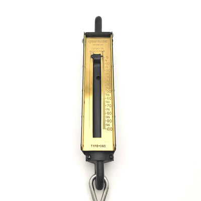 Used Chatillon Type-160 Linear Hanging Scale, 100lbs Capacity, 5lbs Graduation