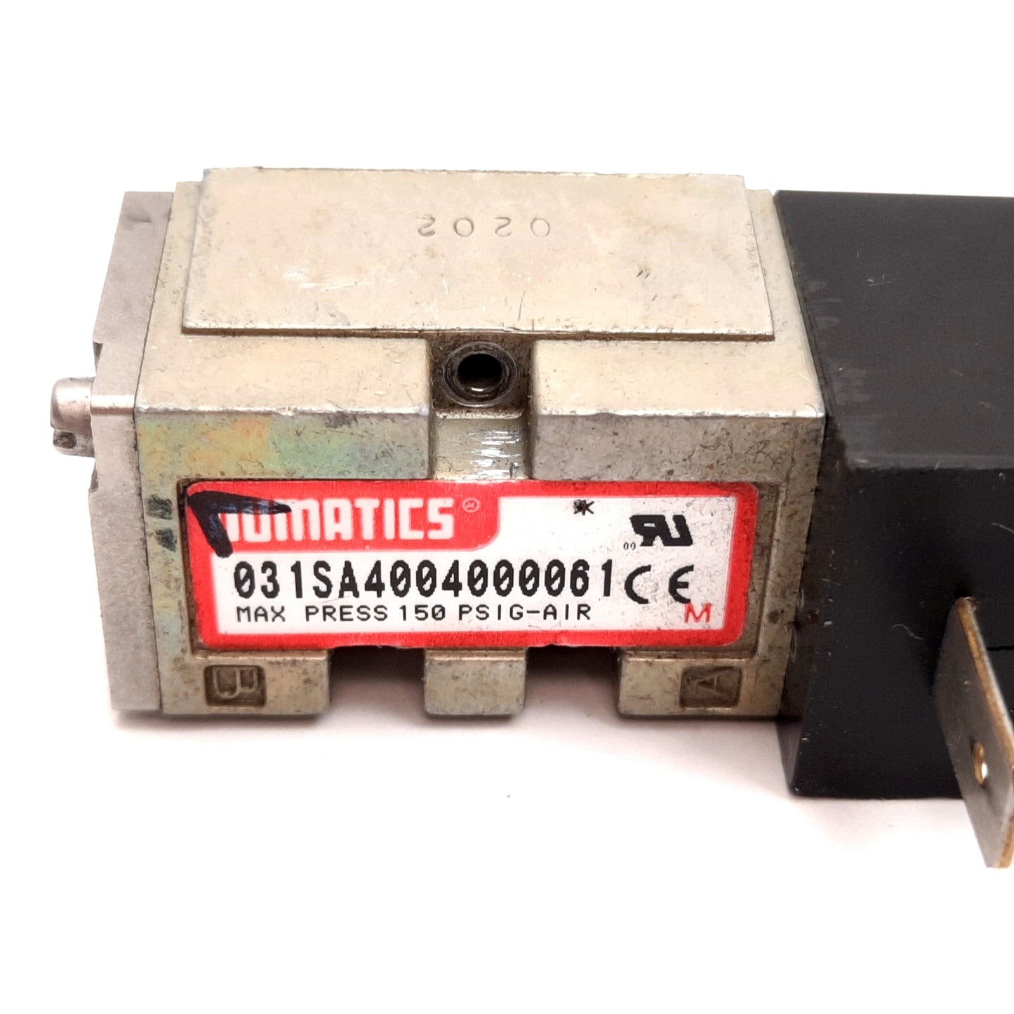 Used Numatics 031SA4004000061 Solenoid Valve, 2-Position 5-Port, 24VDC 6W, 150psi