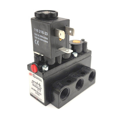 New – Open box Ingersoll Rand 2F985 Air Control Solenoid Valve 4-Way/2-Pos, 120VAC, 1/4"NPT