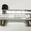 Used King Instrument 75303122C07 Rotameter Air Flow Meter Gauge, Acrylic, 2-20 SCFH