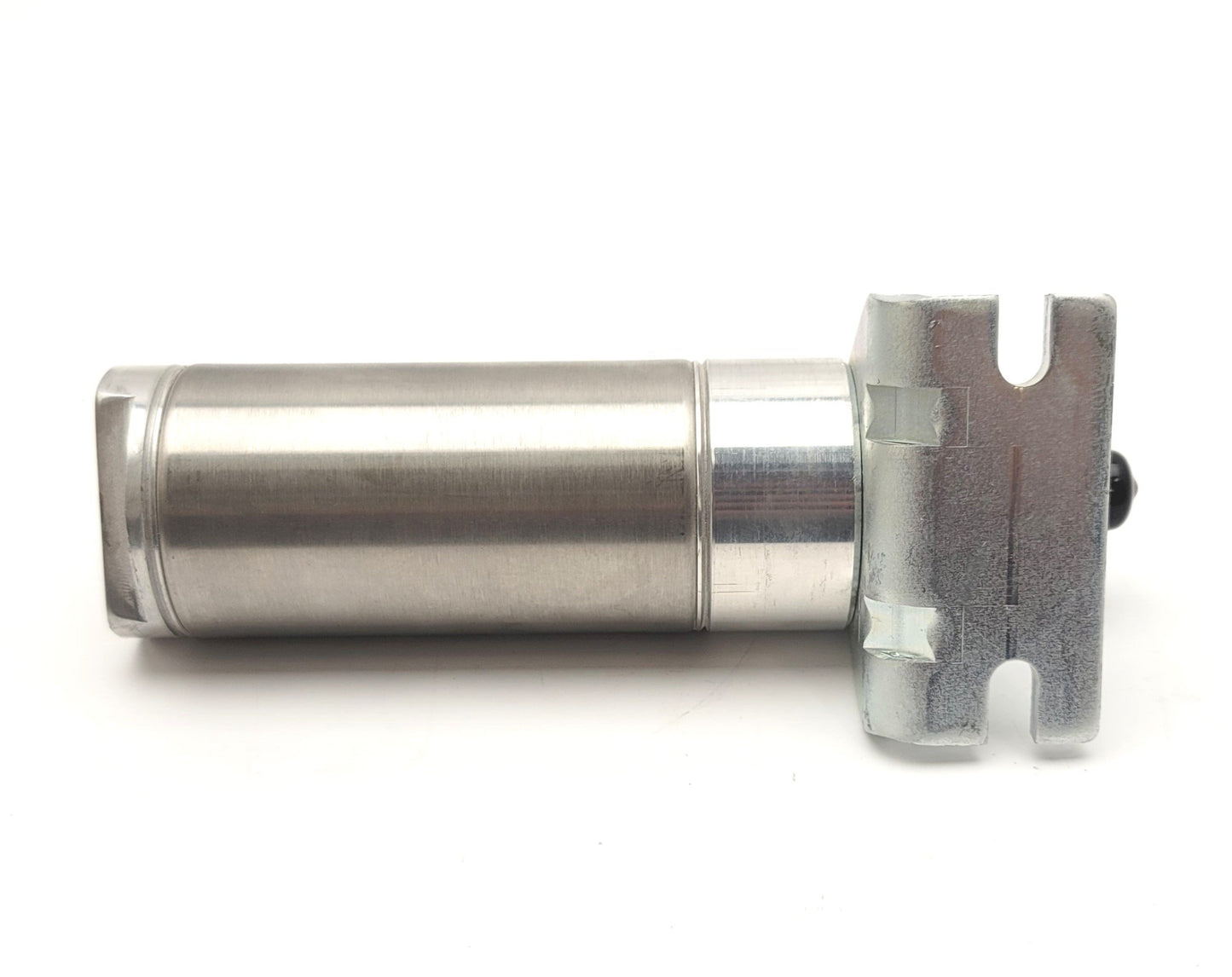 Used Speedaire 6D870 Stainless Steel Round Body Cylinder, 2" Stroke, 2" Bore, 1/4"NPT