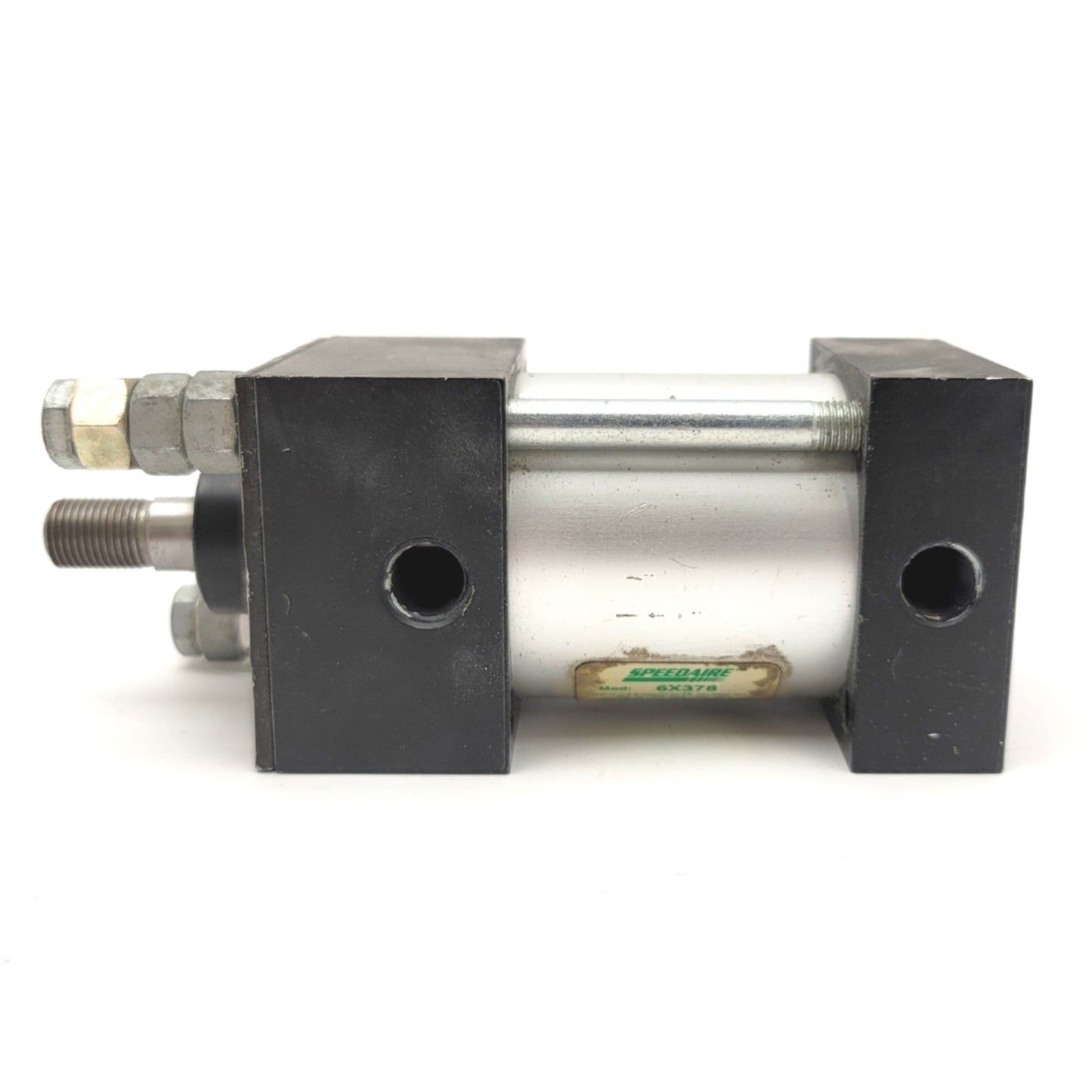 Used Speedaire 6X378 Double Acting Cylinder 2" Bore, 1" Stroke, 1/4"NPT, 785lb Cap.