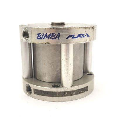Used Bimba FO-50-2 Flat 1 Double Acting Cylinder 2-1/2" Bore 2" Stroke 1/4"NPT 1/2-20