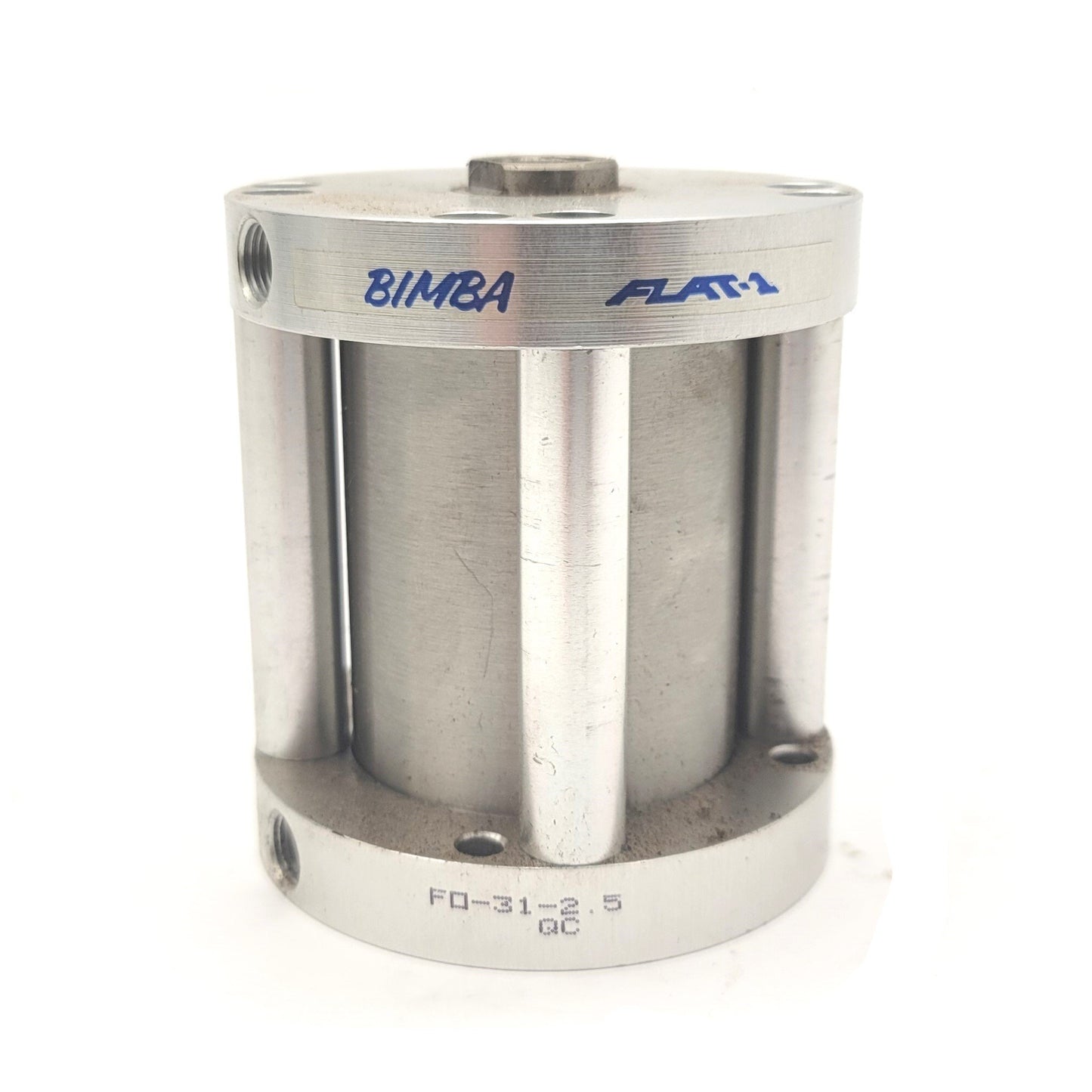 Used Bimba FO-31-2.5 Flat-1 Compact Double Acting Cylinder 2" Bore 2.5" Stroke 1/8NPT