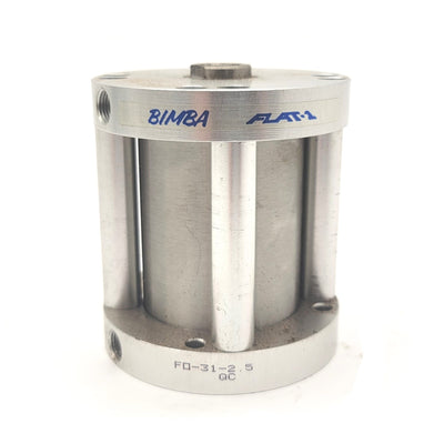 Used Bimba FO-31-2.5 Flat-1 Compact Double Acting Cylinder 2" Bore 2.5" Stroke 1/8NPT