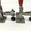 Used Lot of 2 DESTACO 201-USS Toggle Clamps, Vertical Hold-Down, Stainless, 125lbf