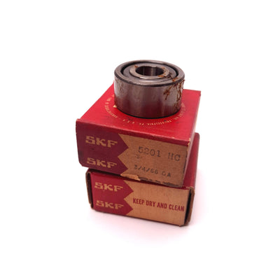 New Lot of 2 SKF 5201HC Single Row Ball Bearing ID: 12mm OD: 32mm x 16mm