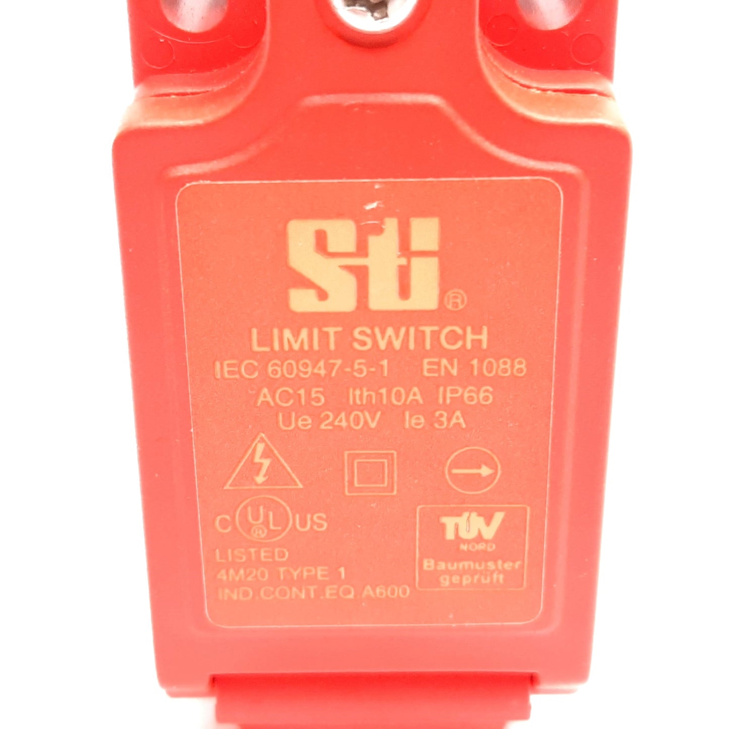 Used Sti 44505-1210 SL Series Roller Limit Switch, 1x N/C 1x N/O, 600VAC/DC