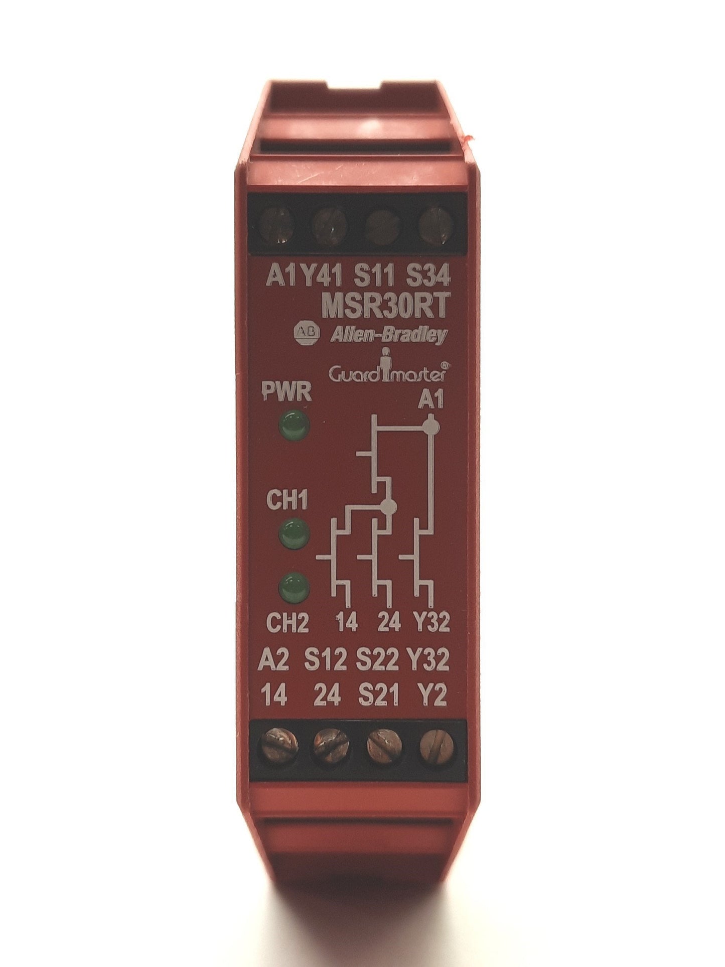 Used Allen Bradley 440R-N23197 Ser A Guardmaster Safety Relay, 2x Inputs NC, 24VDC