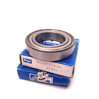 New Lot of 2 Koyo 6008ZZC4GBL Single Row Ball Bearing, ID: 40mm OD: 68mm x 15mm