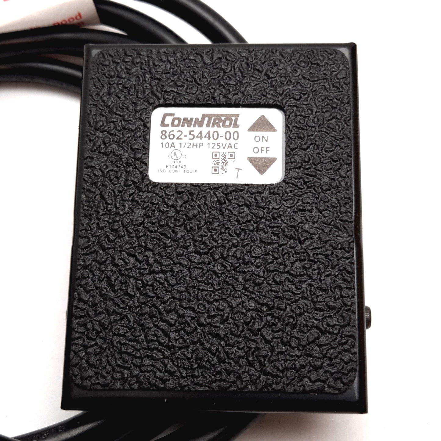 Used Conntrol 862-5440-00 Foot Switch, Maintained Action, 10A 1/3HP 125VAC, 6ft Cable