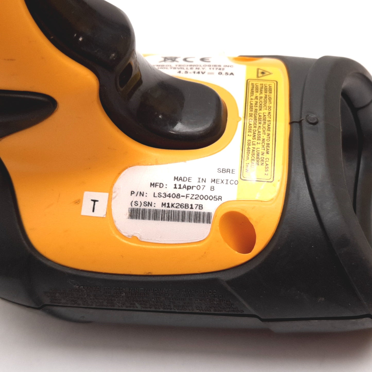 Used Symbol LS3408-FZ20005R Handheld Rugged Industrial Barcode Scanner Reader, USB