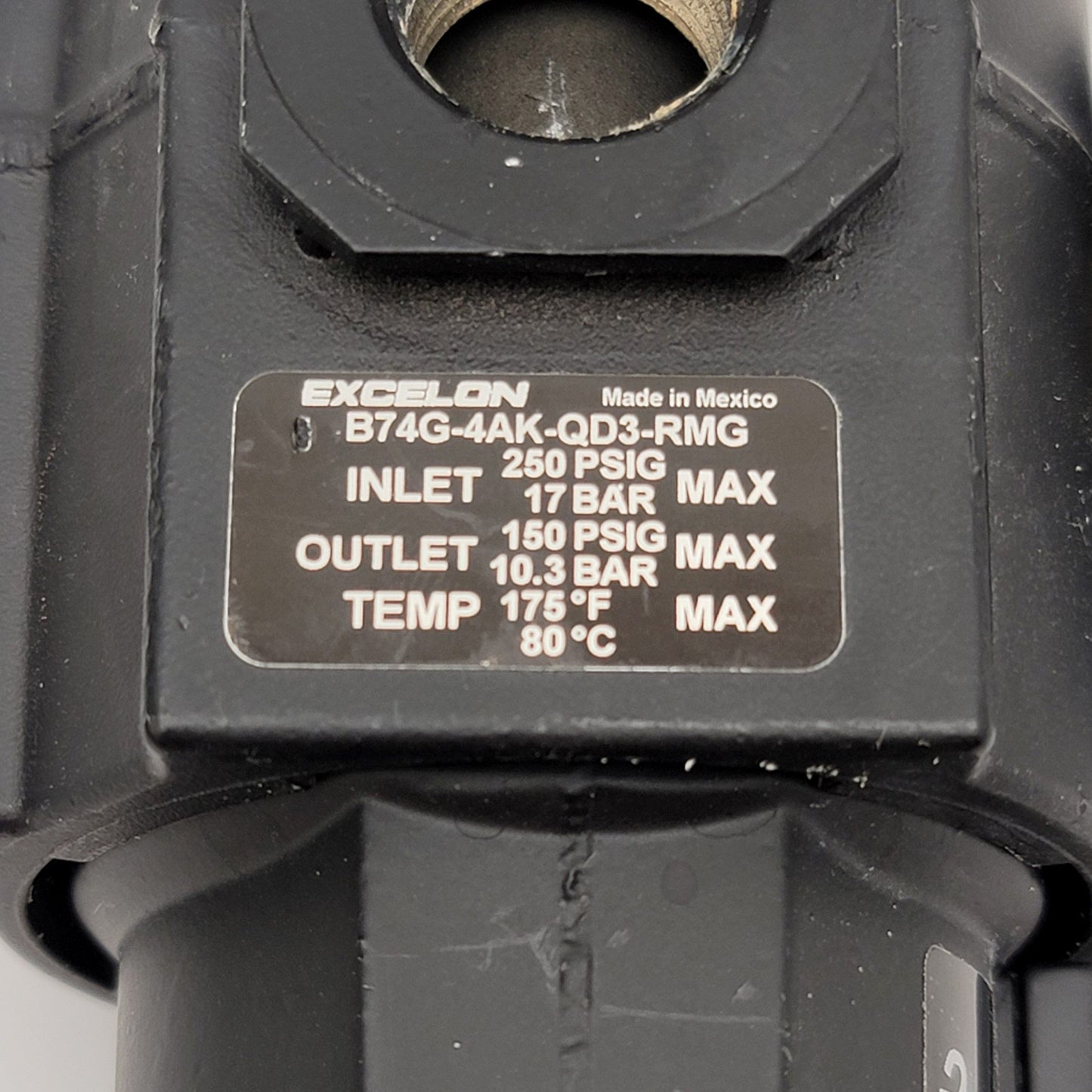 Used Norgren B74G-4AK-QD3-RMG Excelon Filter Regulator 5-150psi, 1/2"PTF, 212CFM