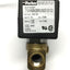 Used Parker 7131KBN2BR00 Brass Solenoid Valve, 3-Way NC, 24VDC Coil N0D1D1C2, 1100psi