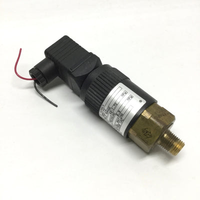 Used Barksdale 96211-BB5-T2 Adjustable Pressure Switch, 70-250psi Range, 1/4" NPT