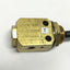Used Clippard TV-4D Brass 4-Way Air Valve, NC, 3-Position Plastic Toggle, 10-32 Ports