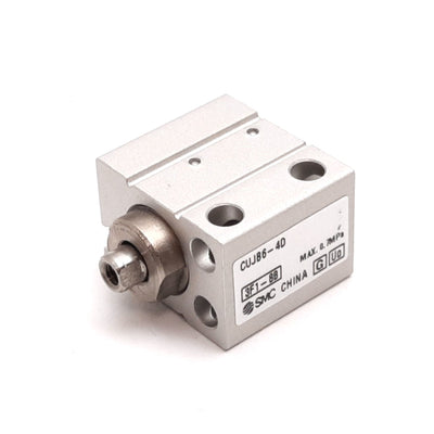 New SMC CUJB6-4D Compact Cylinder, Bore: 6mm, Stroke: 4mm, 0.7MPa Max, M3x0.5