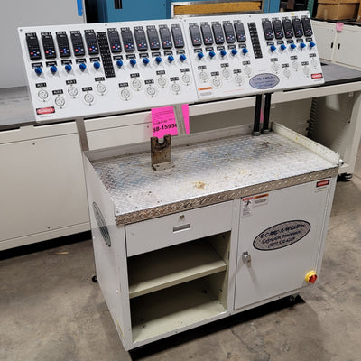 Used DC Arc-A-Weld DC-21 Extruder Controller/Tooling Cleaning Cart, 21 Zone