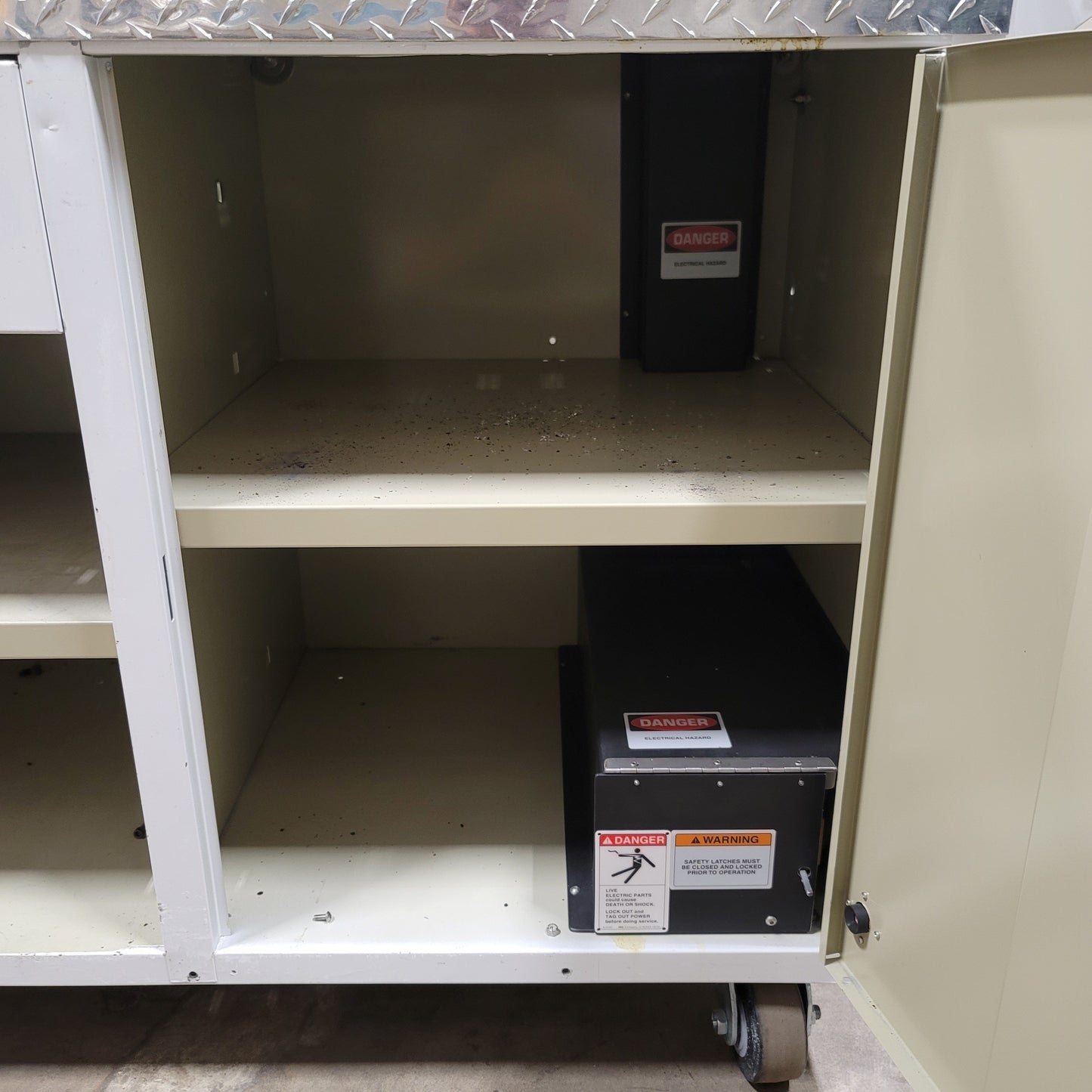 Used DC Arc-A-Weld DC-21 Extruder Controller/Tooling Cleaning Cart, 21 Zone