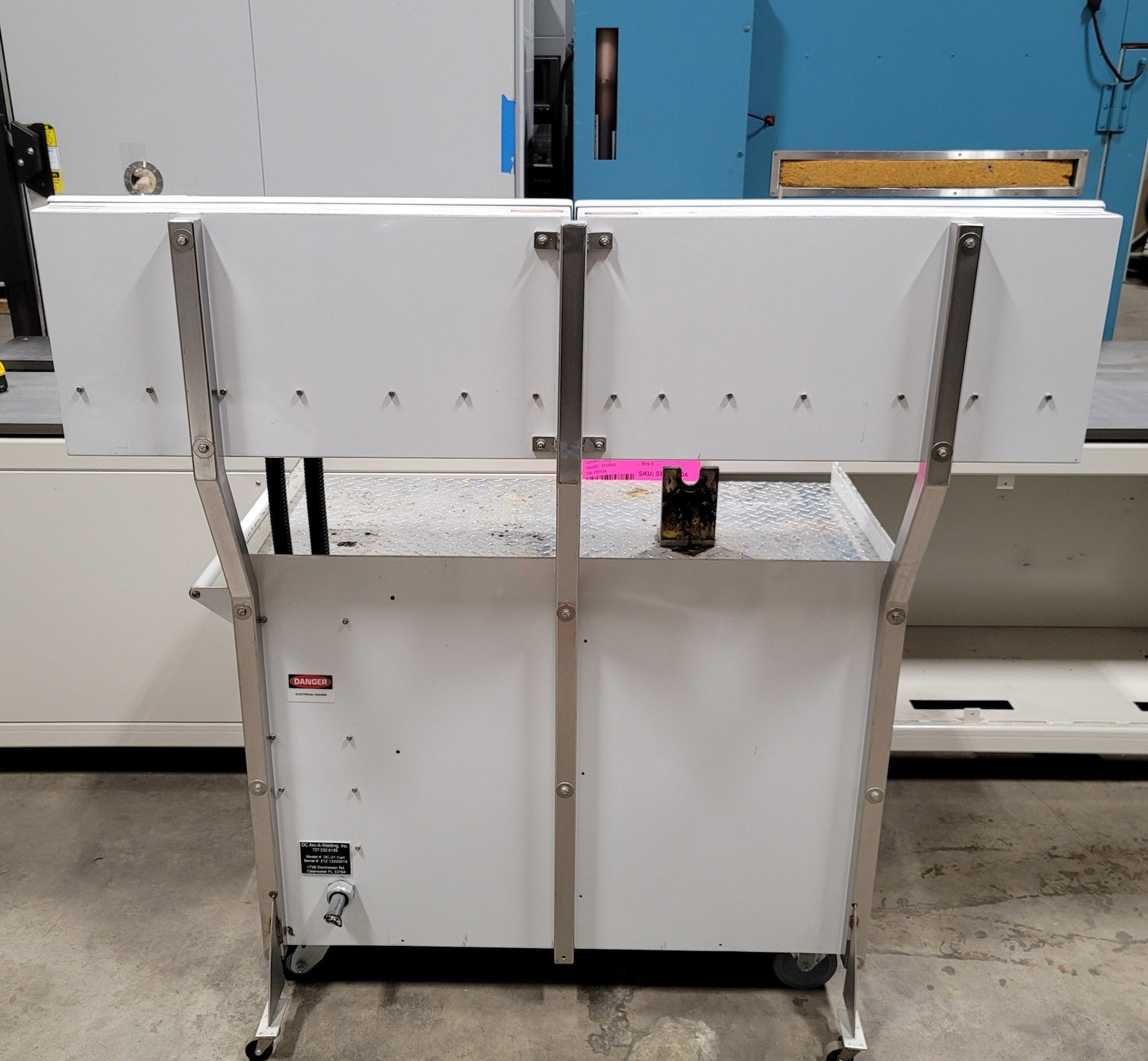 Used DC Arc-A-Weld DC-21 Extruder Controller/Tooling Cleaning Cart, 21 Zone