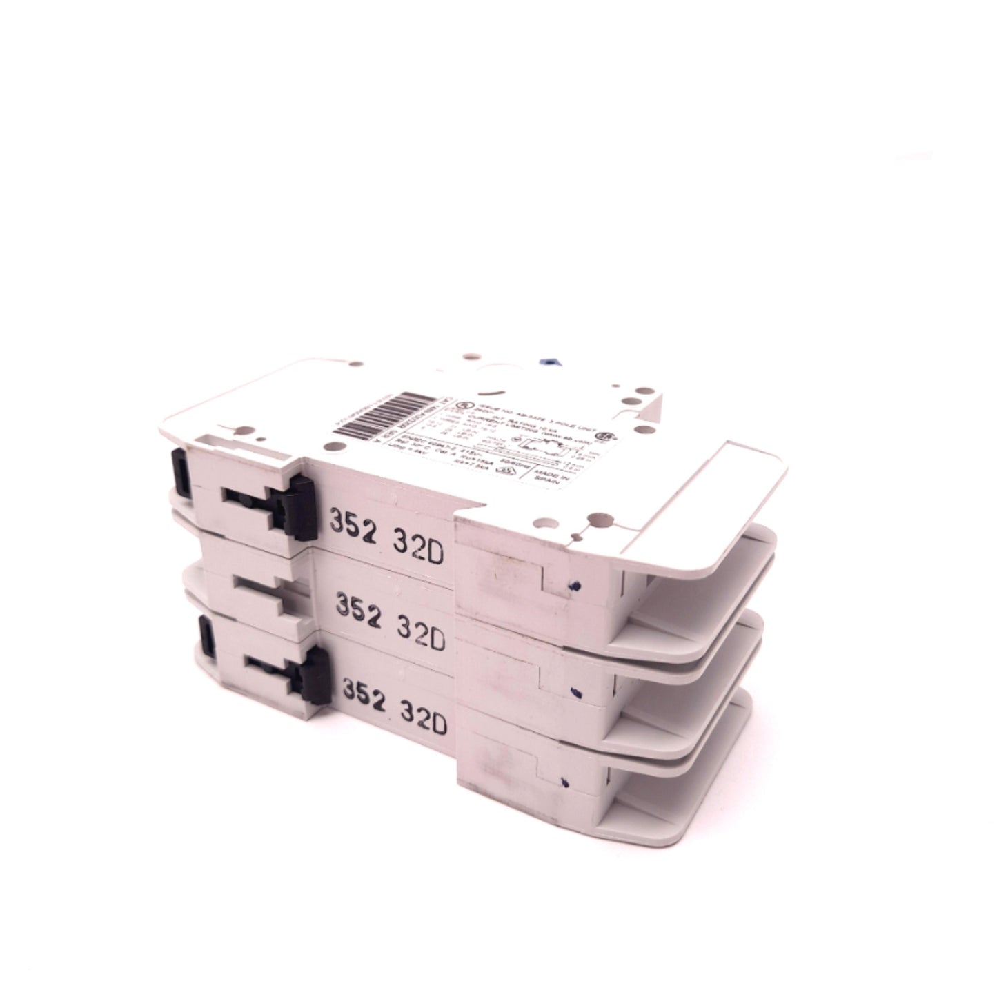 Used Allen Bradley 1489-A3D320R Circuit Breaker 3 Pole 240VAC 32A DIN Rail Mount