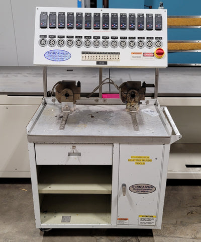 Used DC Arc-A-Weld DC-14 Extruder Controller/Tooling Cleaning Cart, 14 Zone