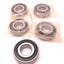 Used Lot of 5 Mcguire KSK 1640RS Single Row Rubber Seal Bearing, 0.875 ID, 2" OD
