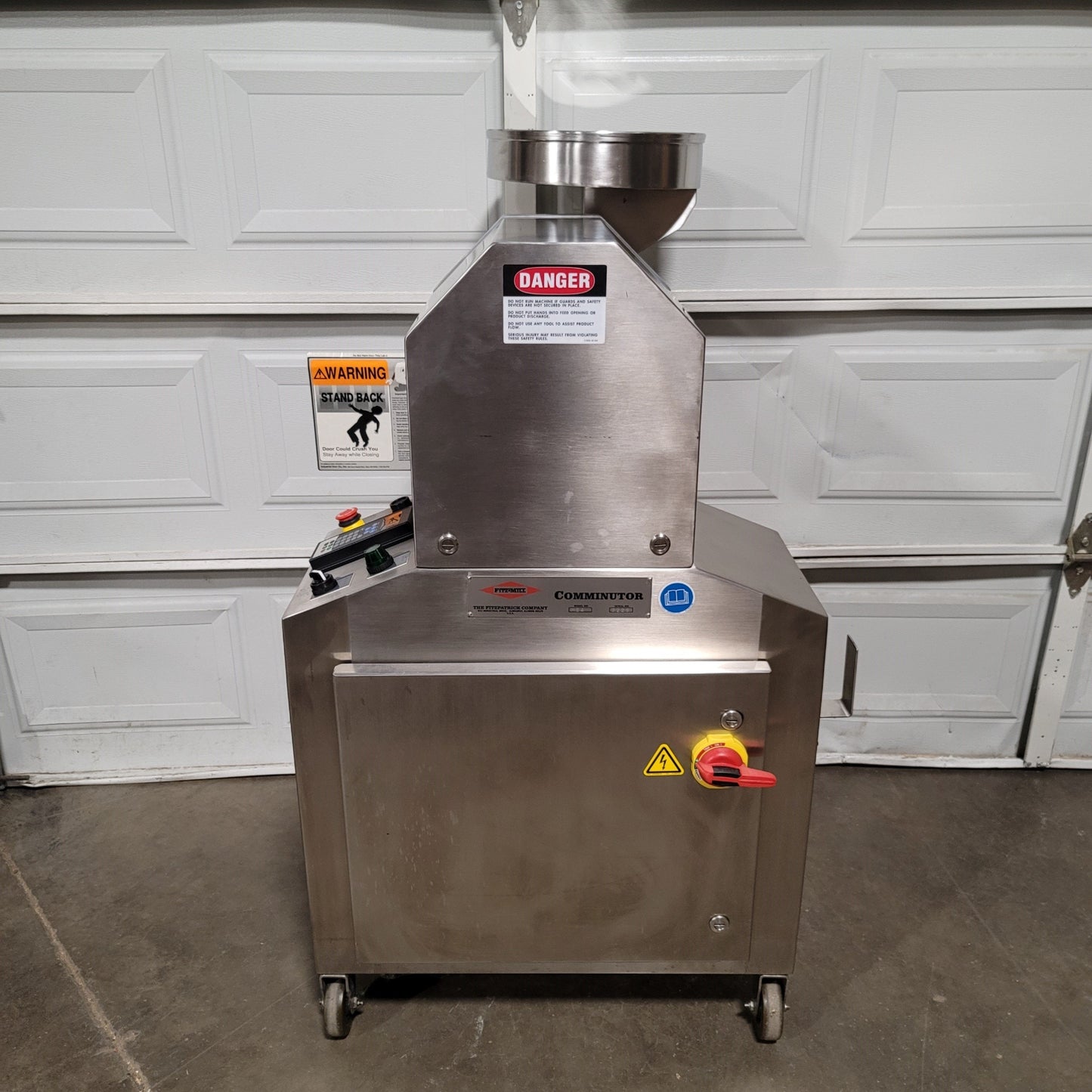 Used FitzMill Comminutor M5A High Accuracy Hammer Mill 230VAC 3-Ph 10A, 100-500kg/hr