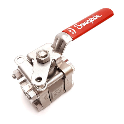 New – Open box Swagelok SS-65TDVF12-JL-RD Ball Valve, Pressure: 1000psi, Ports: 3/4" NPT