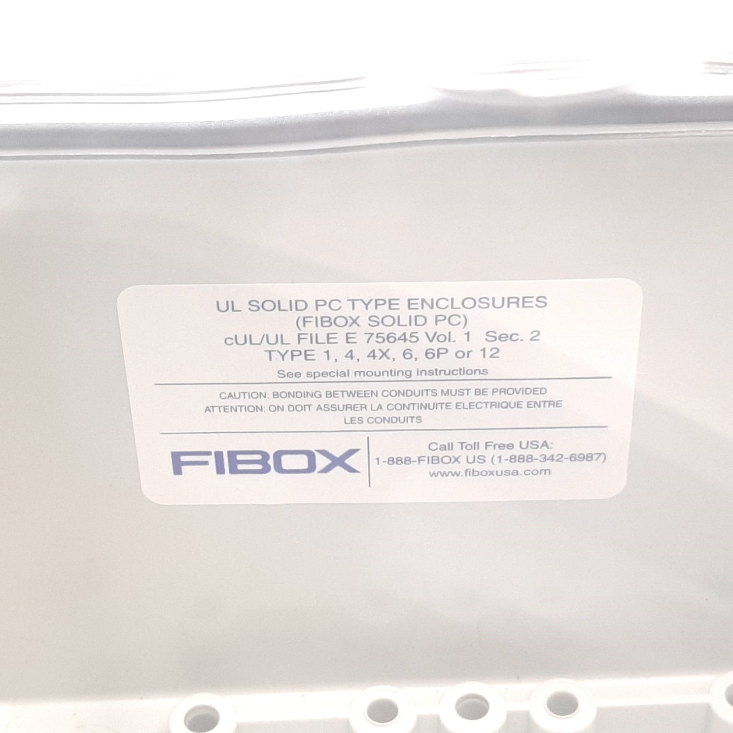 New – Open box Fibox 5330069 PC 1919 18 T Enclosure, 190mm x 190mm x 180mm, Polycarbonate