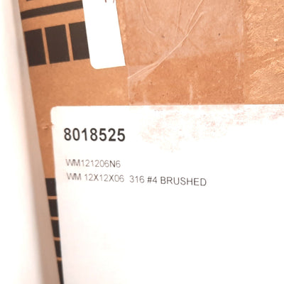 New Rittal 8018525 WM121206N6 Electrical Enclosure, Stainless Steel, 12" x 12" x 6"