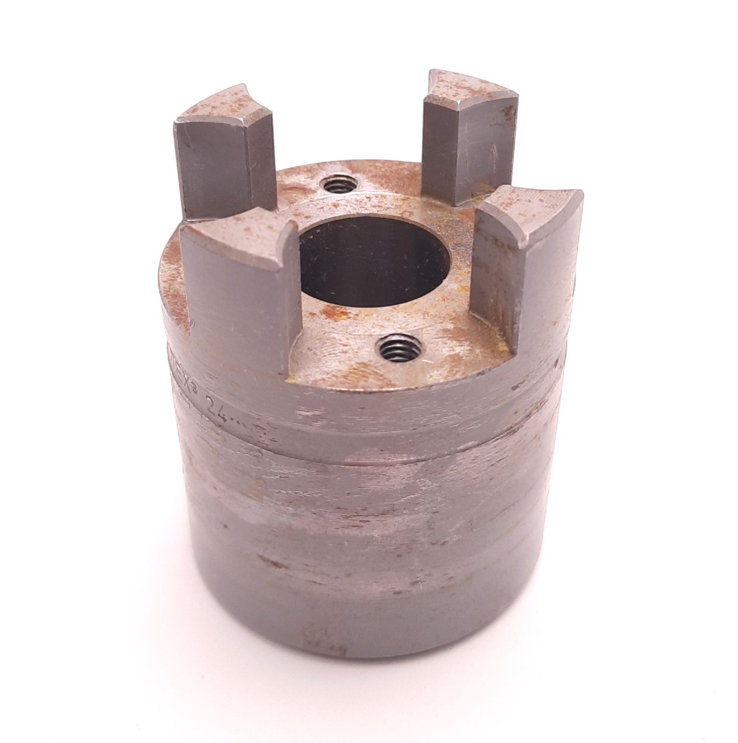 Used KTR BA020245172200 Rotex Size 24 Steel Coupling Hub 7/8" Bore, 3/16" Keyway